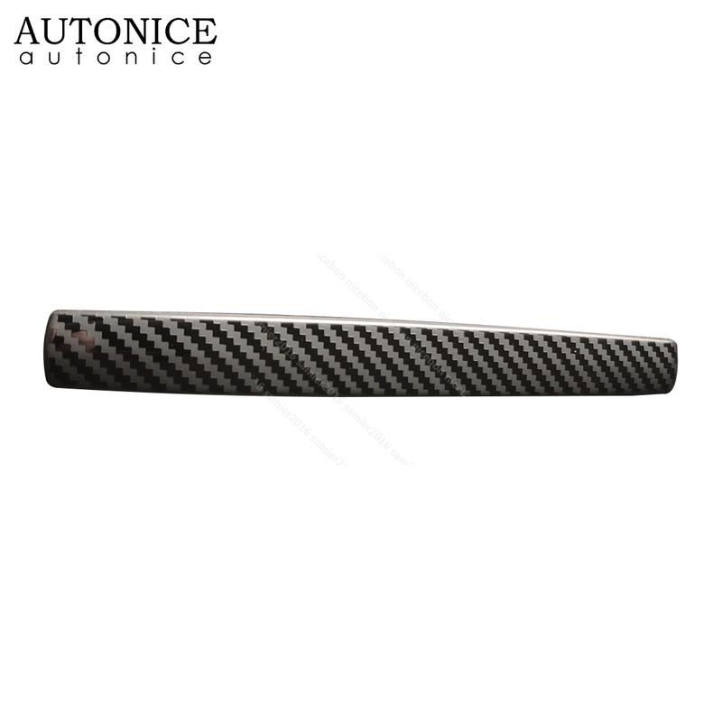 Carbon Fiber Color Steel Parking Handbrake Hand Brake Handle Trim Fit for Toyota Hilux Revo Rocco 2015 2016 2017 2018
