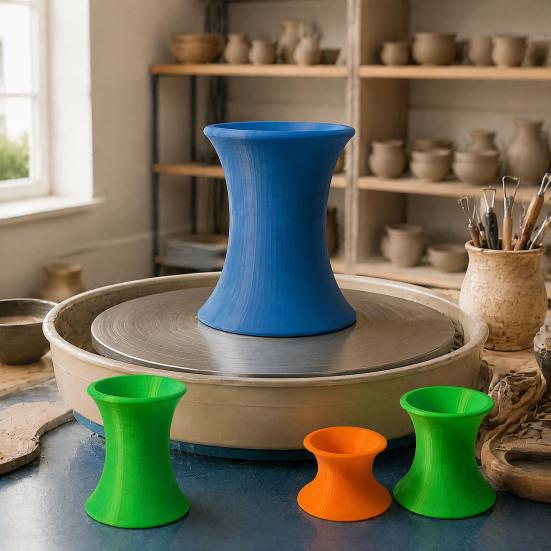 Töpferwerkzeuge Formgebungswerkzeuge Abdrehwerkzeug Dicker Dorn, 3D-gedrucktes Tonwerkzeug, Keramikdorn Halterung, DIY Zubehör Studioausrüstung