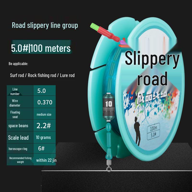 Long-Casting Sliding Float Rig for Big Fish – Pre-Tied, Ready-to-Use Rock Fishing Line with No Adjustment Needed