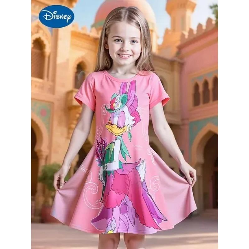 Popolare Miniso Estivo Bambina Nuova Moda Vestito Ragazza Comodo Casa Esterno Cartone Animato Carino Vestito Stampa 3D