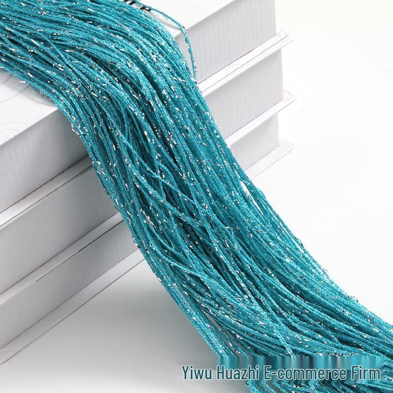 3m Wide Encrypted Silver Wire String Curtain with Tassel - Wedding Decoration & Ceiling Ring