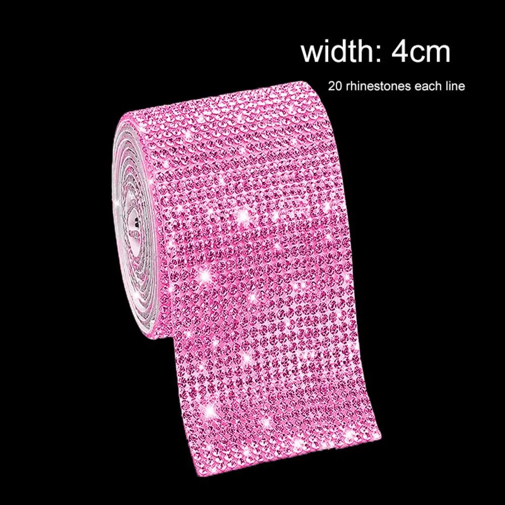 Car Phone Decoration Arts Crafts Rhinestones Crystal  Ribbon Width.5 Cm DIY Decoration Sticker For Party Decoration