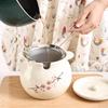 Ceramic Hand-Painted Lard and Seasoning Pot