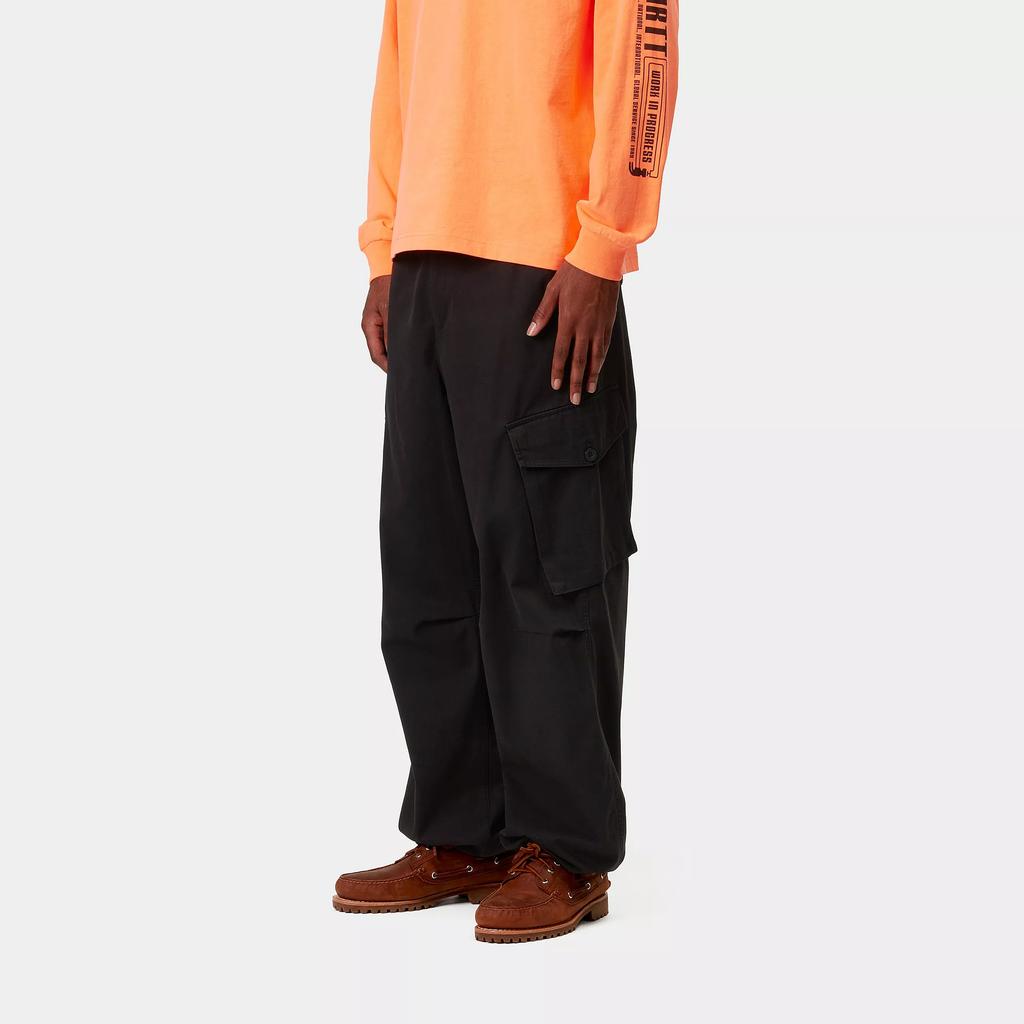 Carhartt WIP SS25 Unit Pant Loose Fit Flap Pocket Double Stitch Work Pants Men Pants Black I034562-89-06
