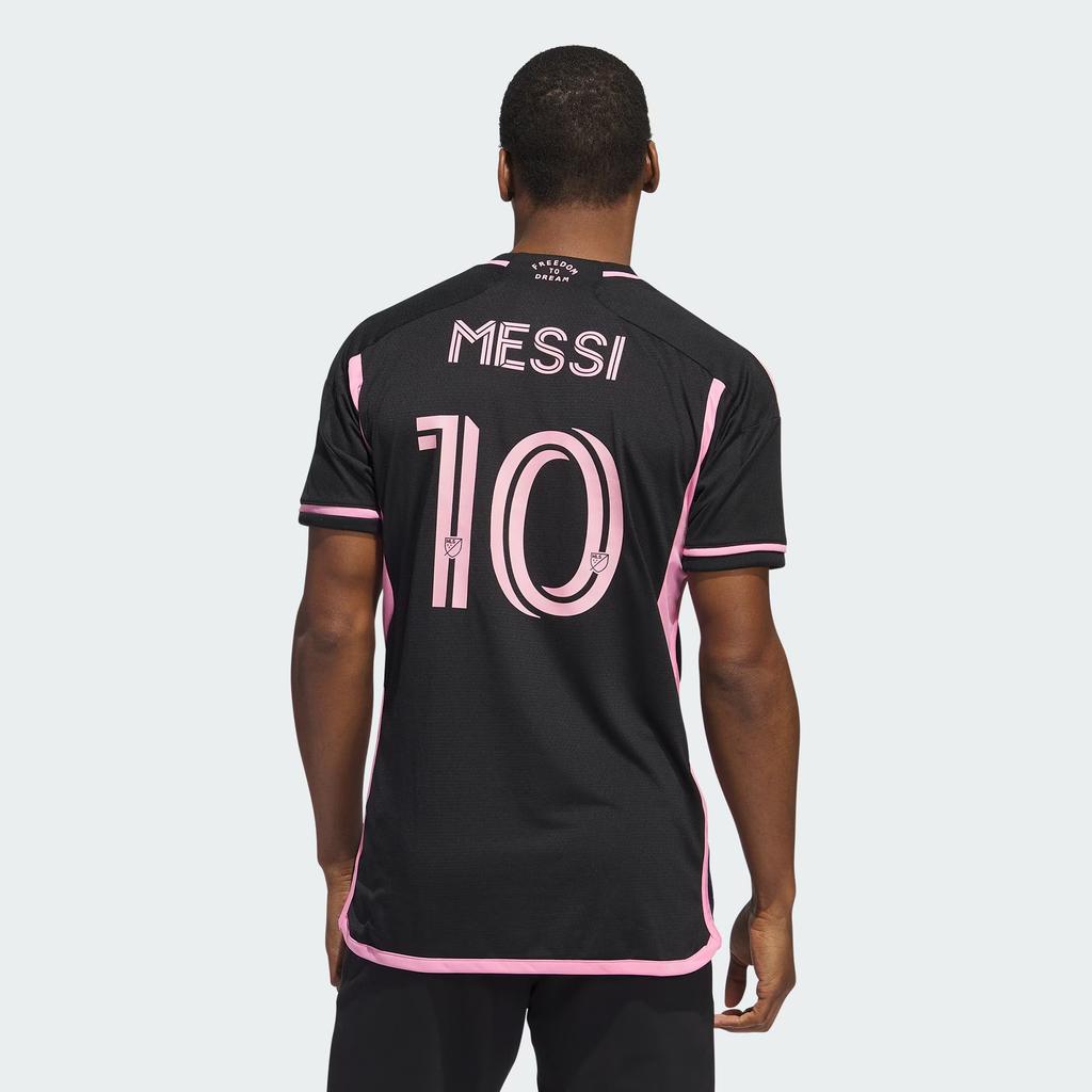 Adidas Inter Miami CF 23/24 Messi Away Authentic Jersey Black Men Streetwear JE9745