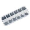 1200Pcs Self Tapping Screw Round Head   Silver Black Carbon Steel Fittings M1 M1.2 M1.4 M1.7(1200Pcs Silver Screw Set Box A Type )