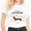 Anatomie Das Leben Ist Besser Mit Einem Dackel Lustige Süße Kurzarm Damen Oberteile T-Shirts Harajuku Vintage T-Shirts Unisex T-Shirt