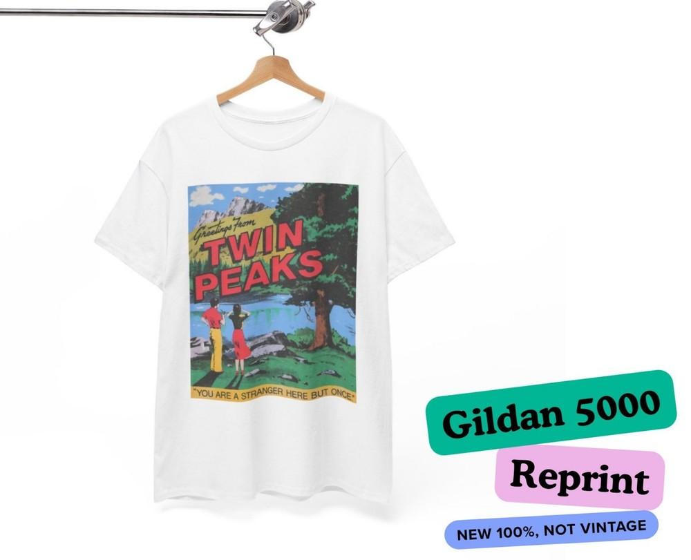 

Vintage Twin Peaks David Lynch Unisex Tee Short Sleeve Cotton Shirt 3XL