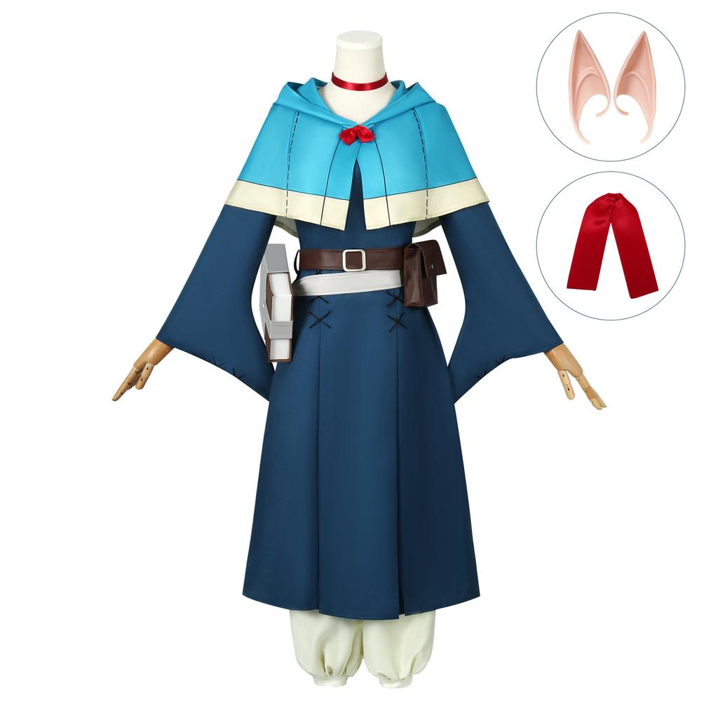 Marcille Donato Cosplay Outfit, Delicious in Dungeon New Anime Stage Role Play Costume