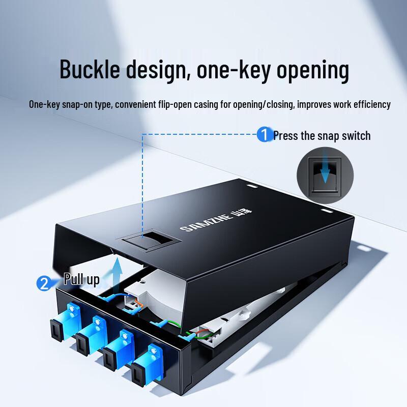 SAMZHE ZDH-SC8S SC 8-Port Fiber Optic Terminal Box