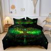3Pcs Black Tree of Life Print Duvet Cover Set, Sacred Mandala Forest Root Branch Print Bedding, For Family Dormitories Hotels