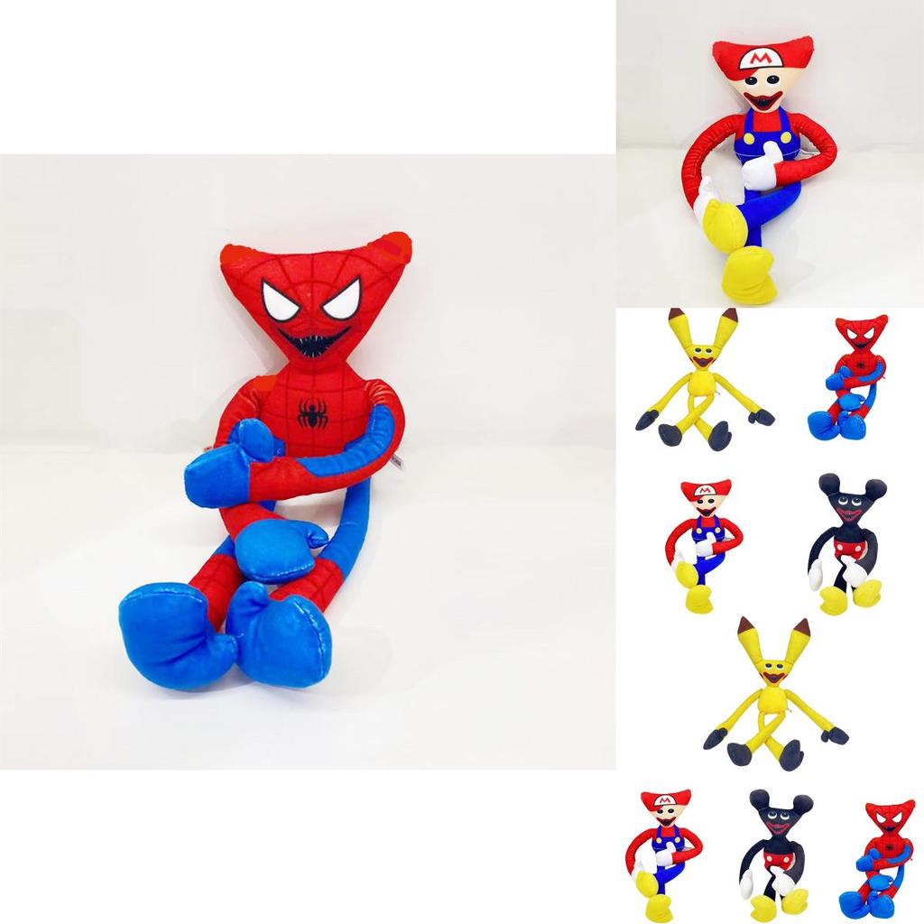 Superweiches 40 cm großes Poppy Playtime Huggy Wuggy Plüschtier für Kinder, verkleidet als Spiderman, Mickey Mouse oder Mario