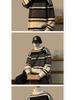 Men's Retro Striped Knit Sweater - Autumn/Winter Collection