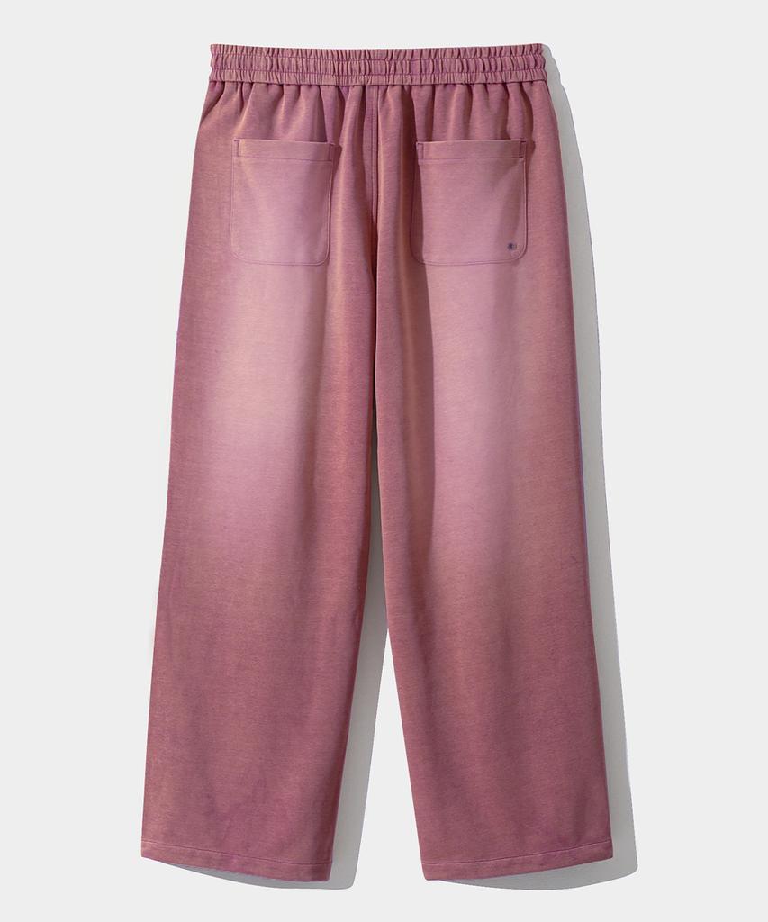 Dimiteulibeullaeg Vlad One-Pleat Pigment Fade Wash Sweatpants_Pink