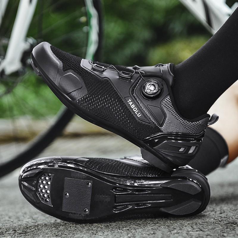 Unisex Cycling Shoes Breathable Flyknit Non-Cleat Road MTB Bike Rubber Sole Men Women