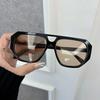 Trendy Square Sunglasses Women Men Retro Mirror Lens Stylish Sun Glasses Female Male Personality Colors