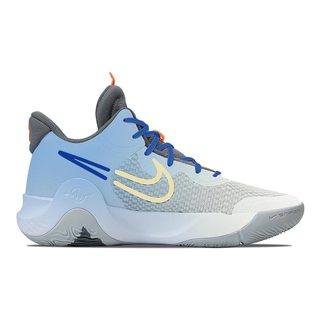 Nike KD Trey 5 IX City Spider Shadows Cushioning, Wear Resistant Mid top Basketball Shoes Unisex Lake Blue CW3402-011(Team529-)