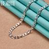 16/18/20/22/24/26/28/30 Inch Side Necklace 925 Sterling Silver Wedding Fashion Jewelry