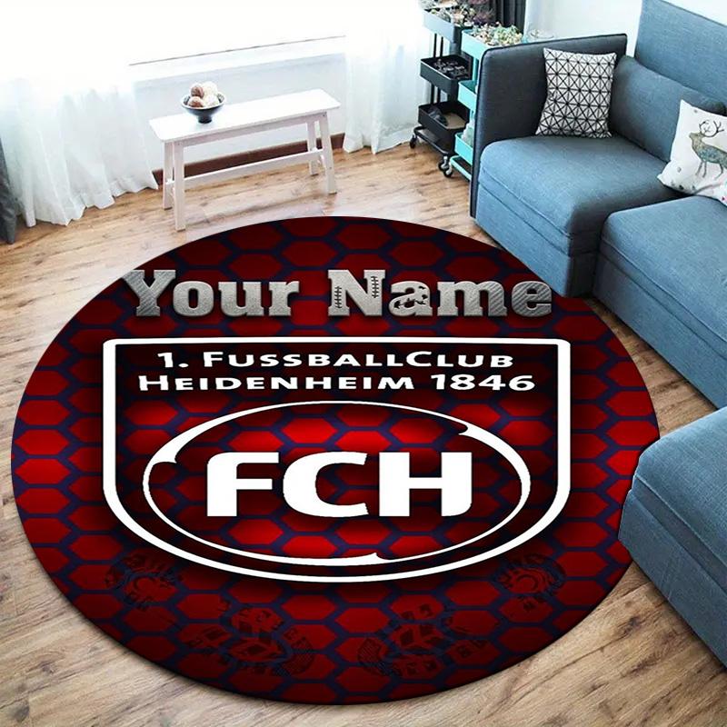 Fc Haim Logo Custom Name Round Area Rug Carpet Rug For Living Room Bedroom Sofa Playroom Decor Nonslip Floor Mat
