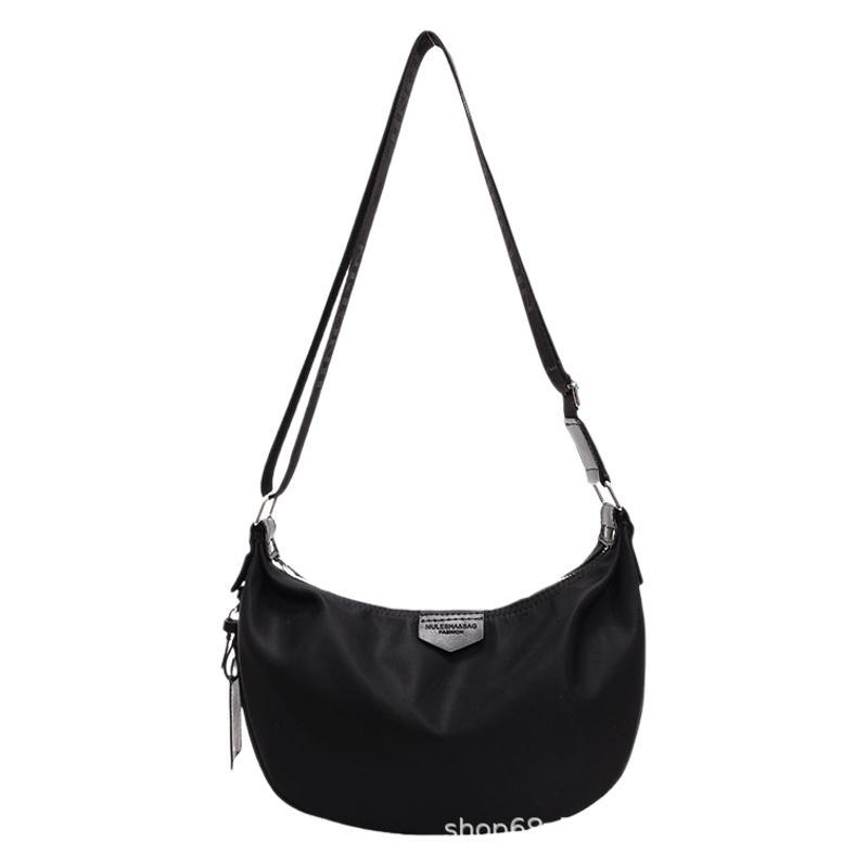 Manufacturer Casual Small Bag Women 2025 New Trendy Simple Shoulder Dumpling Bag Oxford Cloth Crossbody Small Bag