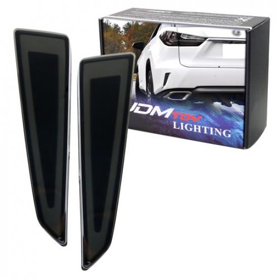 Blackout Smoked Lens Rear Bumper Reflector Lenses For Lexus 2015-19 RX350 RX450h