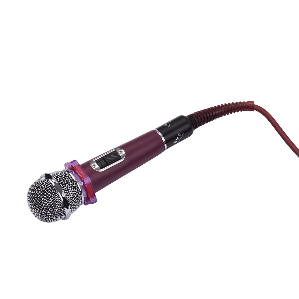 Dynamic Handheld Cardioid Condenser Microphone Wired Mic 4.5m 15ft Cable 6.35mm Plug for Music Singing Karaoke Stage