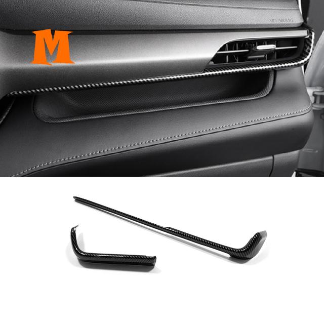 Auto Vordersitz Armlehne Box Panel Dekor Aufkleber Abdeckung Trim Carbon Für Toyota Highlander 2022 Innen
