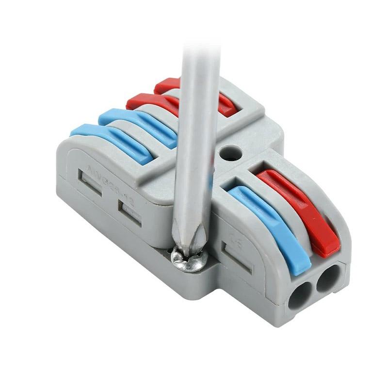 Two In Two Out Quick Connect Terminal, Multifunctional Lighting Fixture Connector, Wire Parallel Connection Device, and Connecto