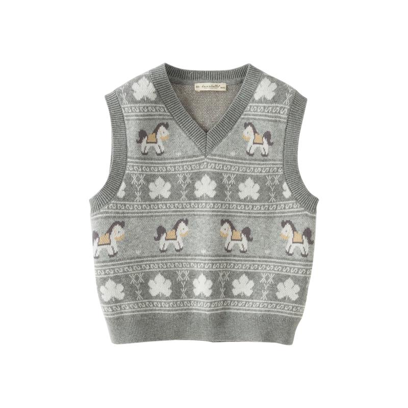 DAVE&BELLA Boys  Anti-Static Knit Sweater Vest 120