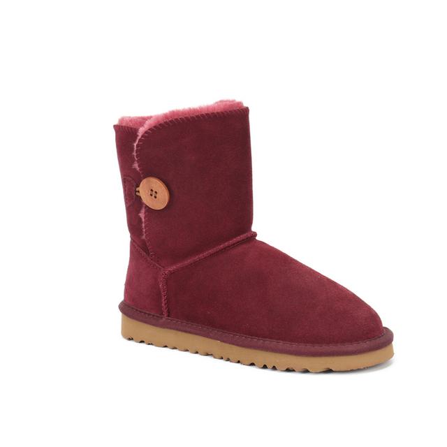 

Оригинальные Высококачественные Австралия Зимние Женские Снежные Ботинки Кожа Спилка Ботильоны Женские Пряжка Botas Mujer Большой 44 41