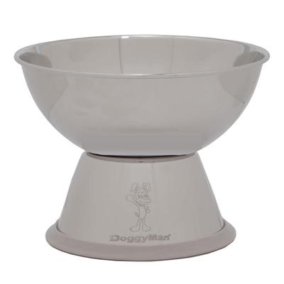 Doggyman Stainless Steel Dog Bowl, Size M (Dog Bowl)