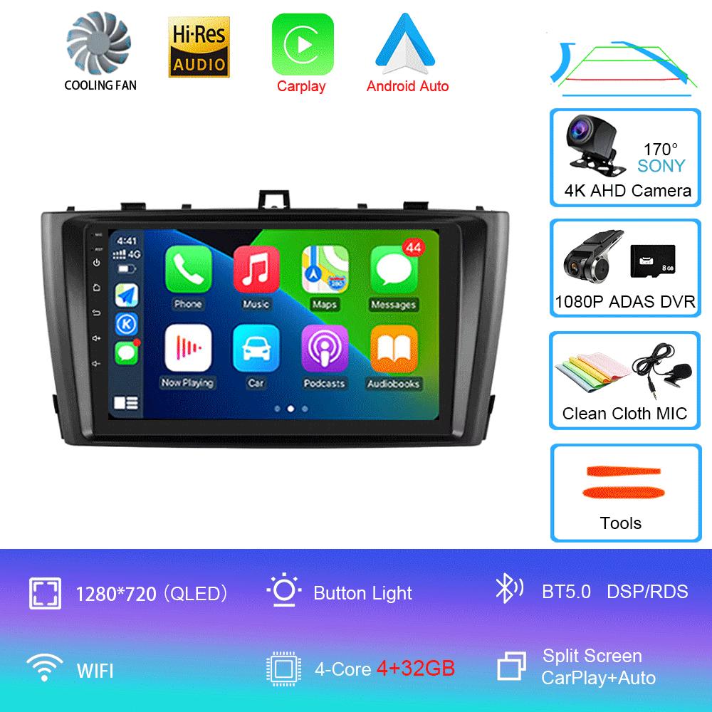 Android 14 Car Radio For Toyota Avensis 2008-2015 Multimedia Video Player Stereo GPS Navigation 5G WIFI DSP Carplay Android Auto
