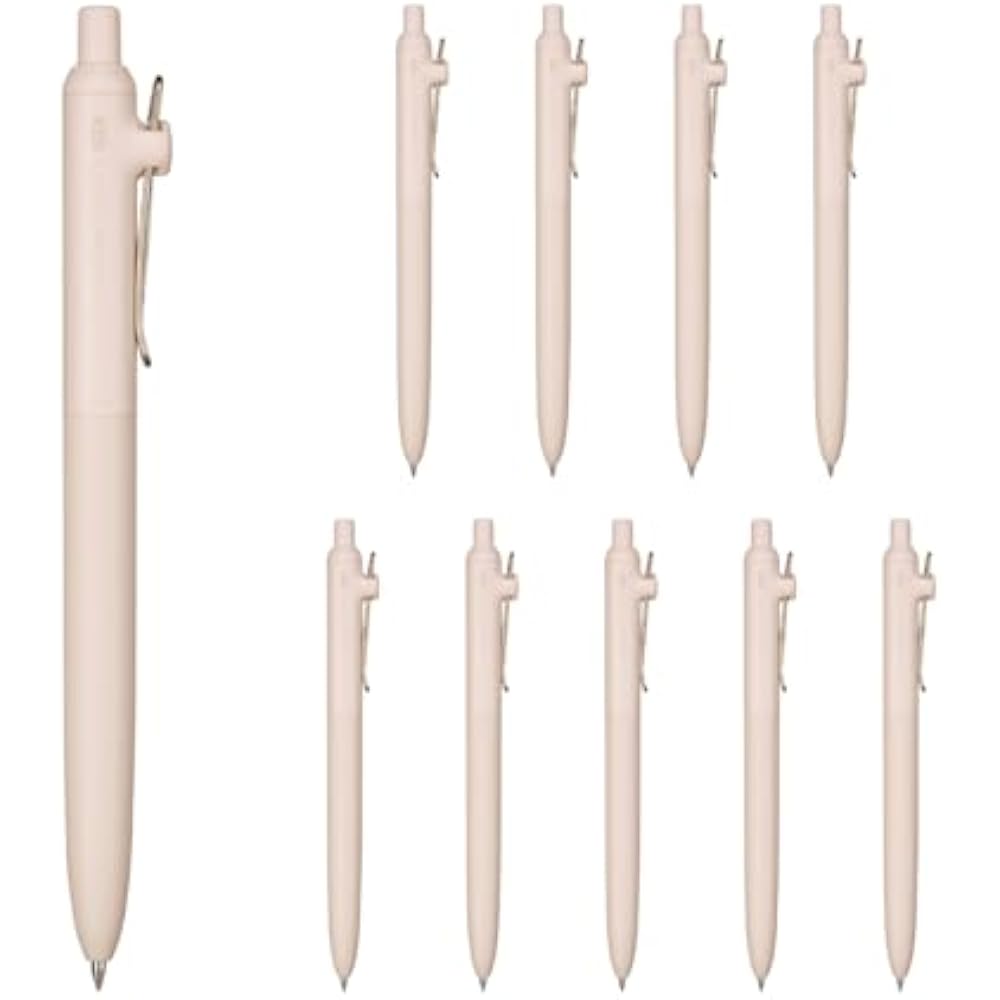 Mitsubishi pencil water-based ballpoint pen uniball Zento standard 0.5 ivory pack of 10 UBNZSC05....