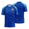 2026 Haïti Voetbaltenue 3D Geprint T-shirt met Korte Mouwen Sportshirt Heren Voetbal Trainingsuniform Heren Top Streetwear