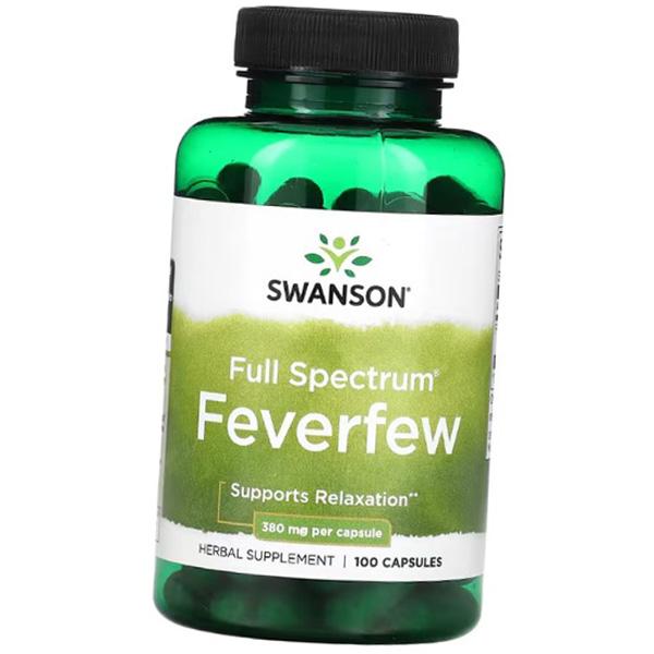 Feverfew, Full Spectrum Feverfew 380, Swanson  100caps (71280295)