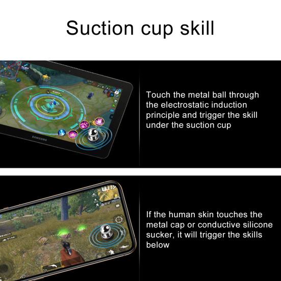 2Pcs Four-finger Linkage Mobile Phone Game Gamepad Triggers Aim Fire Buttons