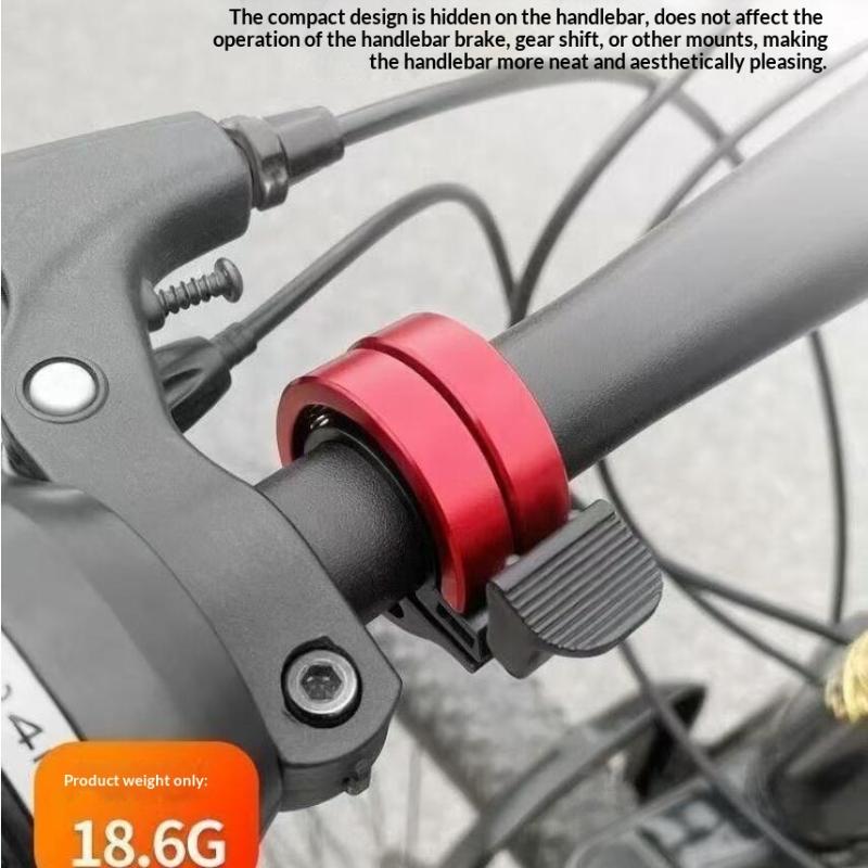 1Pcs Aluminum Alloy Invisible High-Pitched Bicycle Bell High-Quality Sound Suitable For Mountain Bikes And Road Bikes