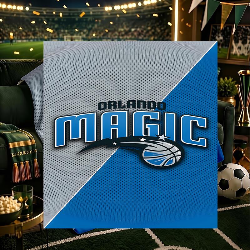 Orlando Basketball Team Blanket Lightweight Flannel Bedding Blanket Perfect for Travel, Camping, Living Rooms, Offices, Sofas, Fan Christmas Gift