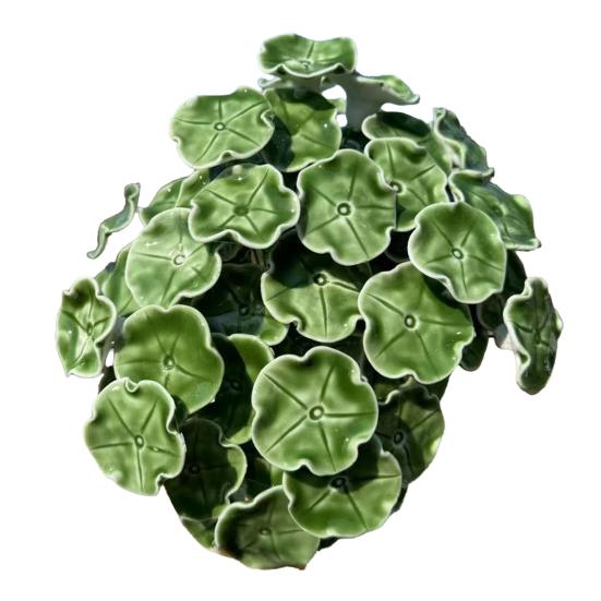 Handgefertigte Keramikblume Realistische Kunstblume mit Drahtstiel Zuhause Büro Wohnzimmer Vase Künstlich Bunt