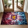 Aston Villa Football Design Crystal Velvet Rug Soft Decorative Mat for Bedroom Entrance