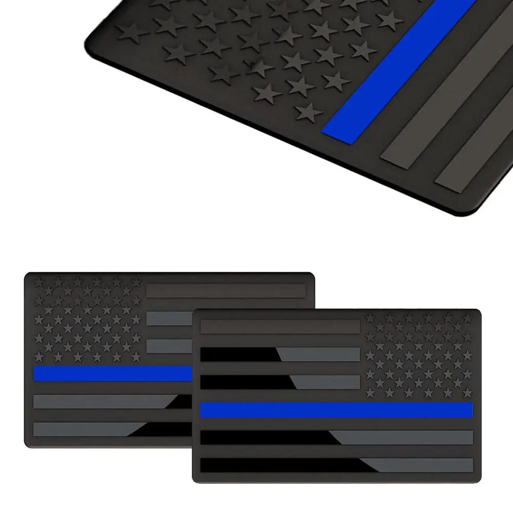 2 ks 3D kovové emblémy americké vlajky nálepky boční nálepky US vlajky pro auto nákladní automobil nebo SUV zadní znaky na víko kufru stylingové autodoplňky