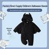 Tutina da Bebè Pipistrello di Halloween: Costume Diavoletto con Cappuccio per Bambini