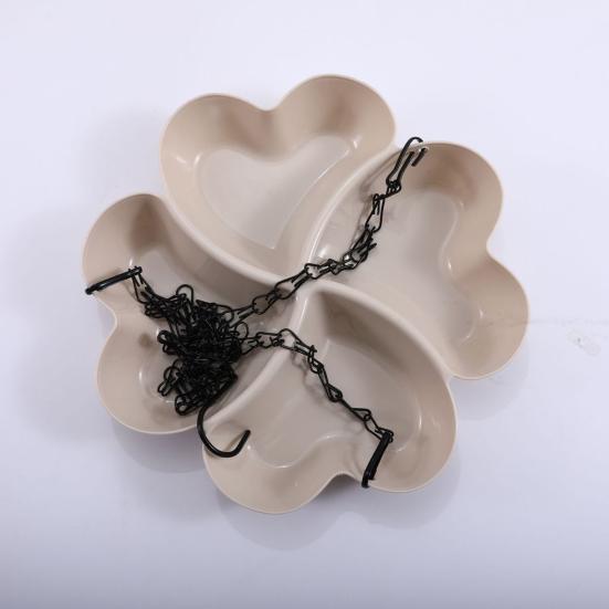 Bird Feeder No-drill Installation Large Capacity Outdoor Wild Bird Feeder Fade-resistant Uv Protection Bird Feeder