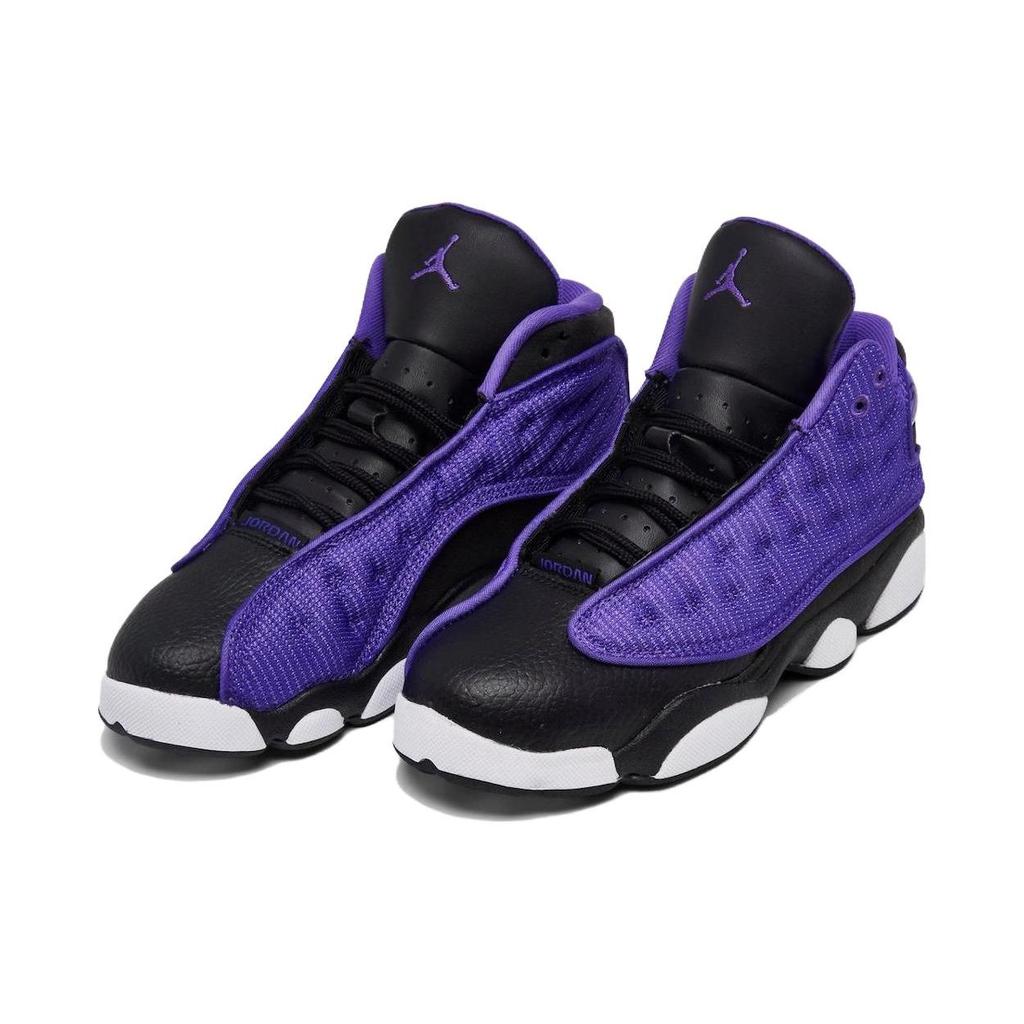 Air Jordan 13 Retro GS Purple Venom Kids Sneakers Black White FD4648-501