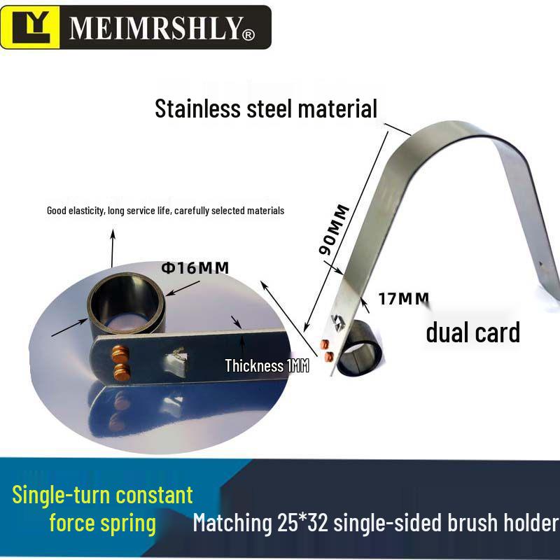 Heli Electric Forklift Circlip for Sightseeing Car Motor - Constant Voltage Spring Carbon Brush Holder (Sizes: 17*33, 17*37, 17*46)