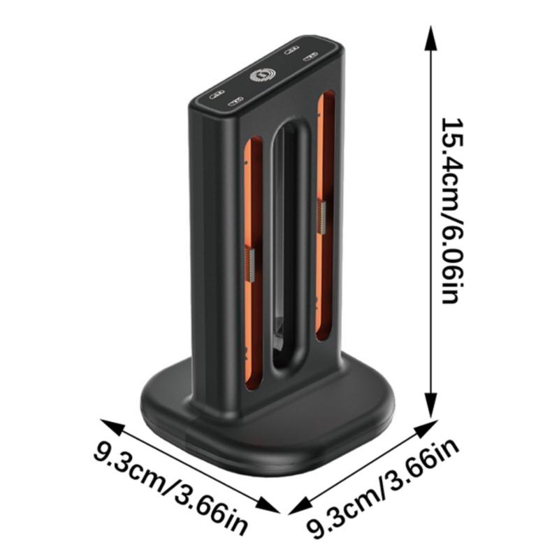 4 Controller Charging Stand for NS2 Magnetic Controller Charging Dock Station with Light Gamepad Chargers Base