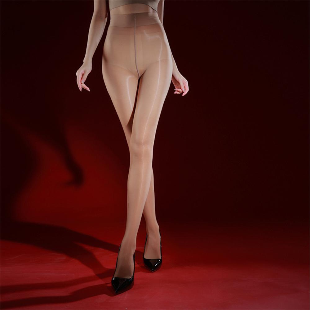

Black Aurora Oil Bright Women Stockings Tights Sheer Pantyhose Sexy Glossy Horse Oil Tights Thin Invisible Glossy Oil Pantyhose One Size