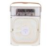 Portable Air Conditioner Fan Plastic Misting Humidifier Fan Rechargeable Desktop Air Cooler White