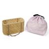 Basket yukata drawstring white basket bag, basket, basket, lace, basket, 6030055097995 (purple)