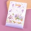 10/20/50pcs Purple Lavender Candy Gift Bags Floral Butterfly Tote Bags for Wedding Birthday Seasonal Spring Party Favor Supplies